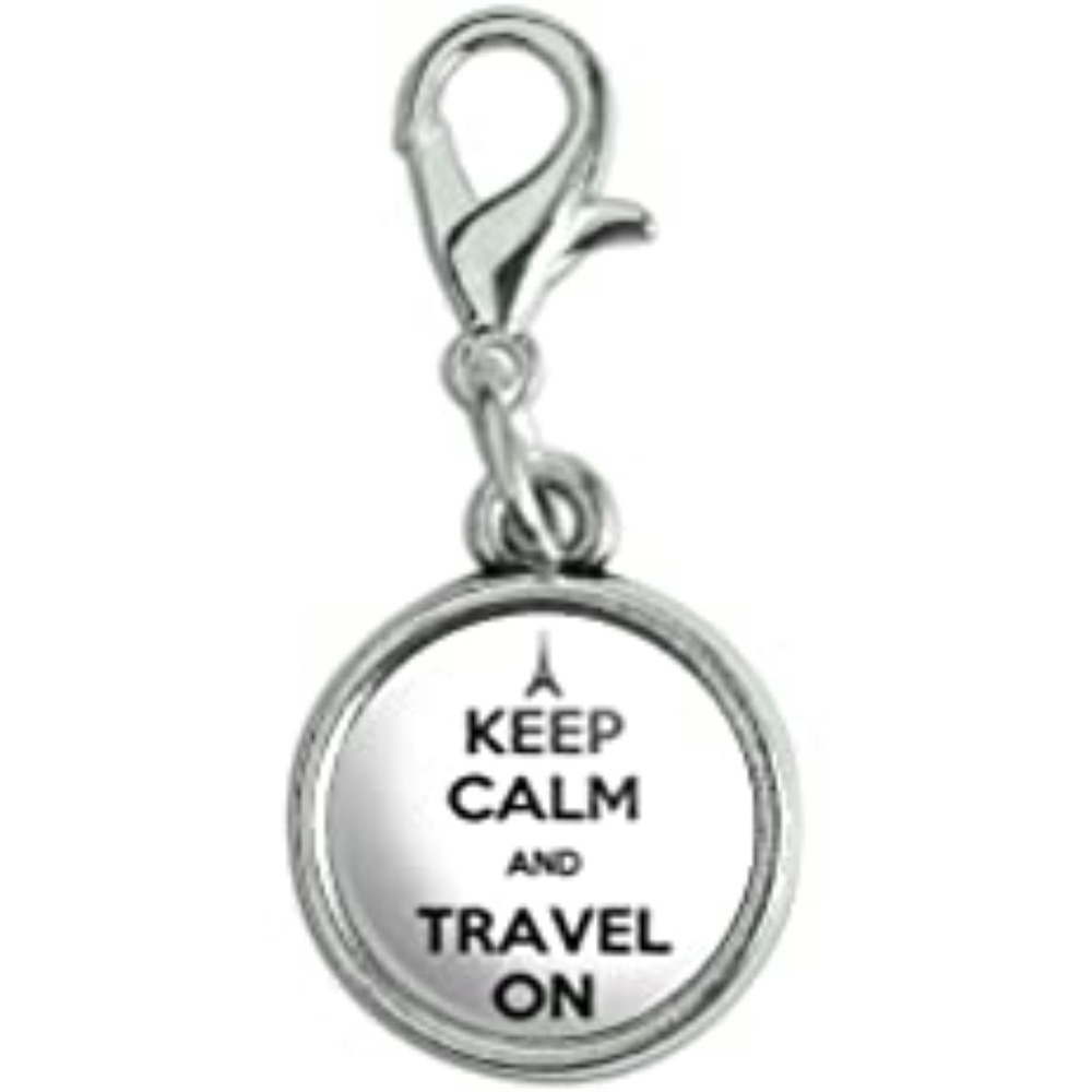 GRAPHICS AND MORE Keep Calm and Travel On Charm - NWT